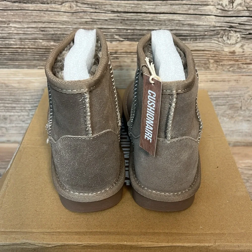 Cushionaire Hipster Cozy Ankle Boot in Taupe, New!